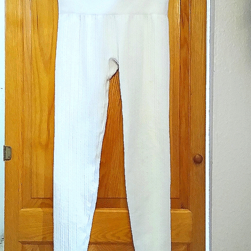 Light cream, ribbed leggings, s/m